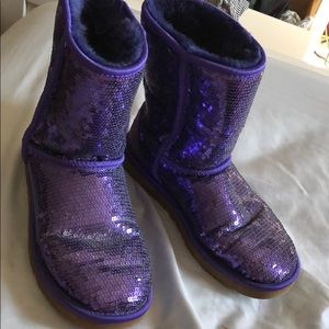 Puprple sparkle Uggs